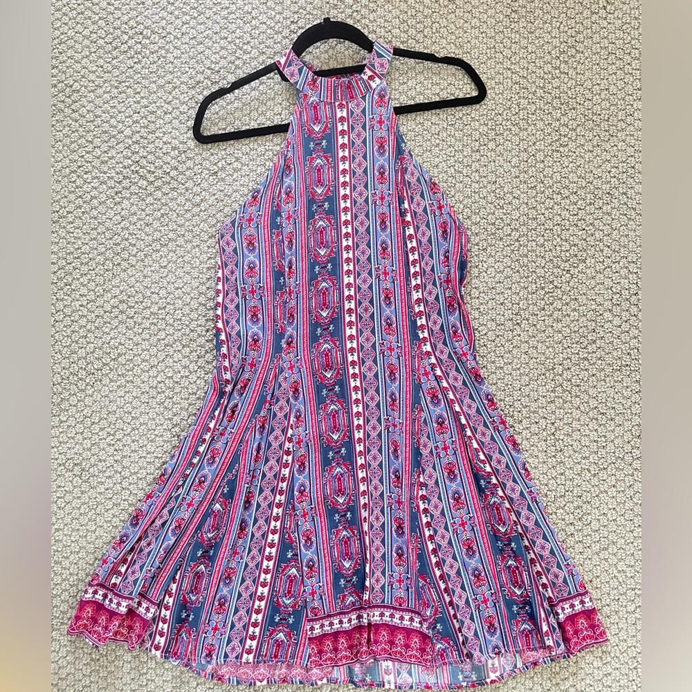 NWT Patrons of Peace High Neck Fir Flare Dress